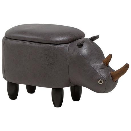 Beliani Hocker aus Kunstleder Modern RHINO  