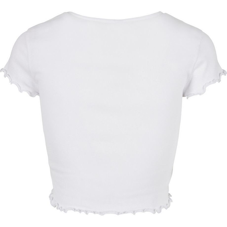 URBAN CLASSICS T-Shirt Court Boutonné Côtelé  