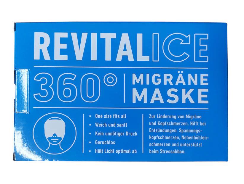 Revitalice  REVITALICE Ice Sleeve, Migränemaske - Bei Kopfschmerzen, One Size 