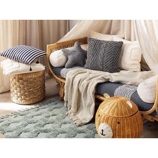 Beliani Couverture en Coton Boho Khari  