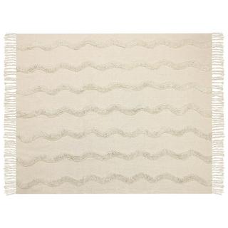 Beliani Couverture en Coton Boho Khari  