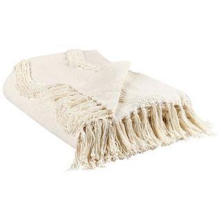 Beliani Couverture en Coton Boho Khari  