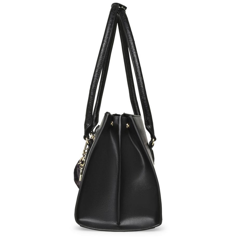 STEVE MADDEN Strukturierte Handtasche mit Schalanhänger  