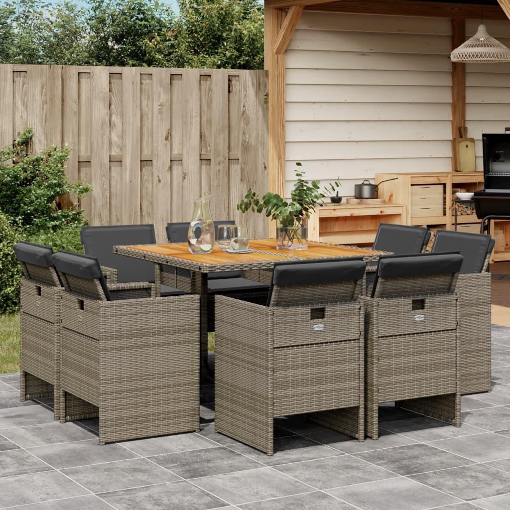 VidaXL Garten essgruppe poly-rattan  