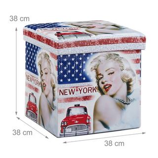 B2X Sgabello con vano contenitore Motivo Trend  