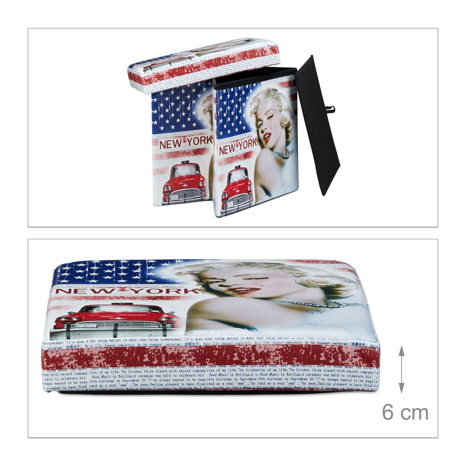 B2X Sgabello con vano contenitore Motivo Trend  