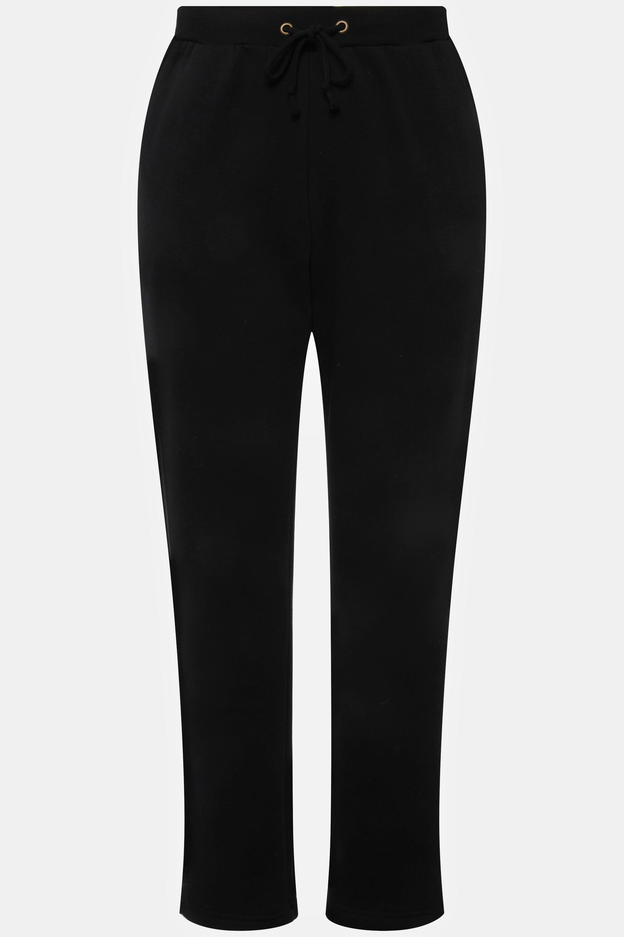 Ulla Popken  Pantalon en molleton. Intérieur doux et confortable. Taille élastique 