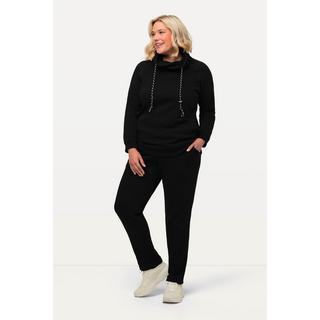 Ulla Popken  Pantalon en molleton. Intérieur doux et confortable. Taille élastique 