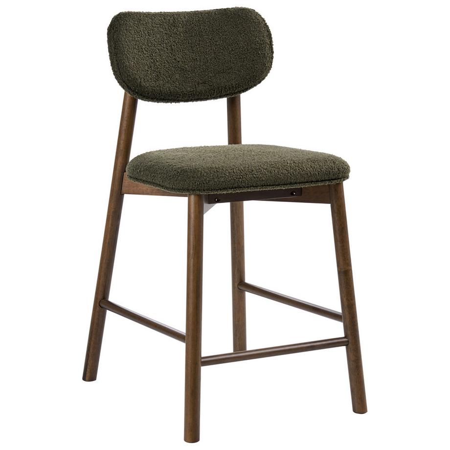 Beliani Set mit 2 Barstühlen aus Bouclé Retro MILLS  