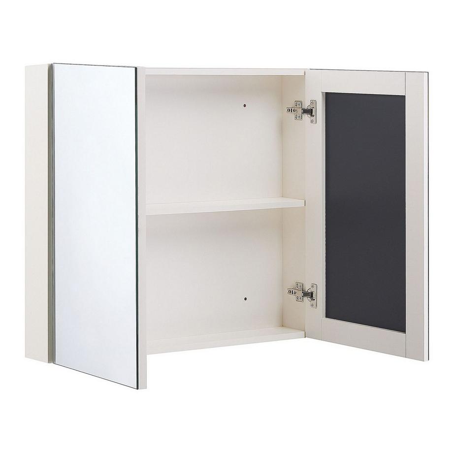 Beliani Bad-Spiegelschrank aus Sperrholz Klassisch NAVARRA  