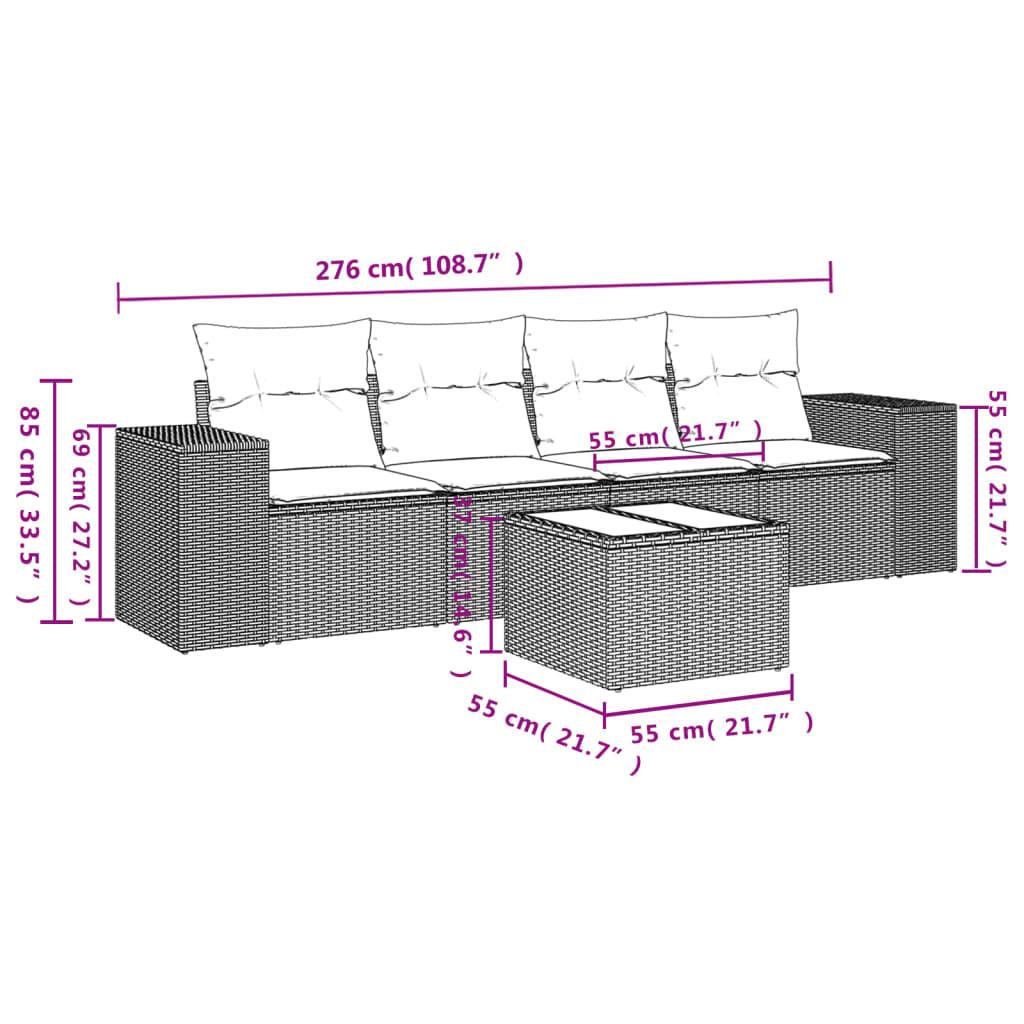 VidaXL Garten sofagarnitur poly-rattan  