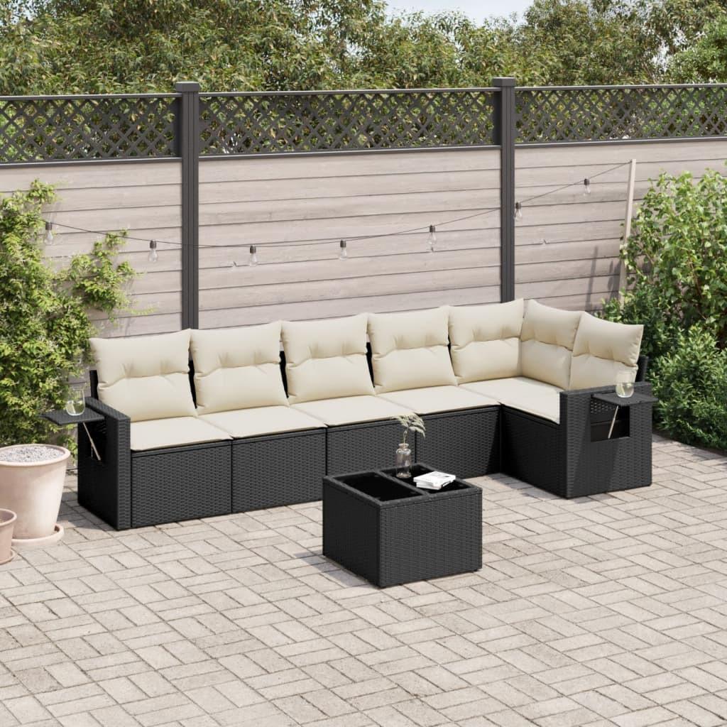 VidaXL set divano da giardino Polirattan  