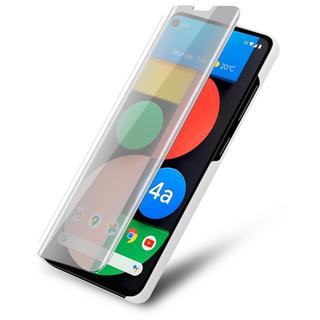 Cadorabo  Housse compatible avec Google PIXEL 4A - Clear View étui de protection miroir avec fonction de support Protection à 360 degrés 