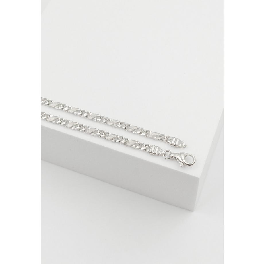 MUAU Schmuck  Collier 8er-Kette Weissgold 750, 3.3mm, 42cm 