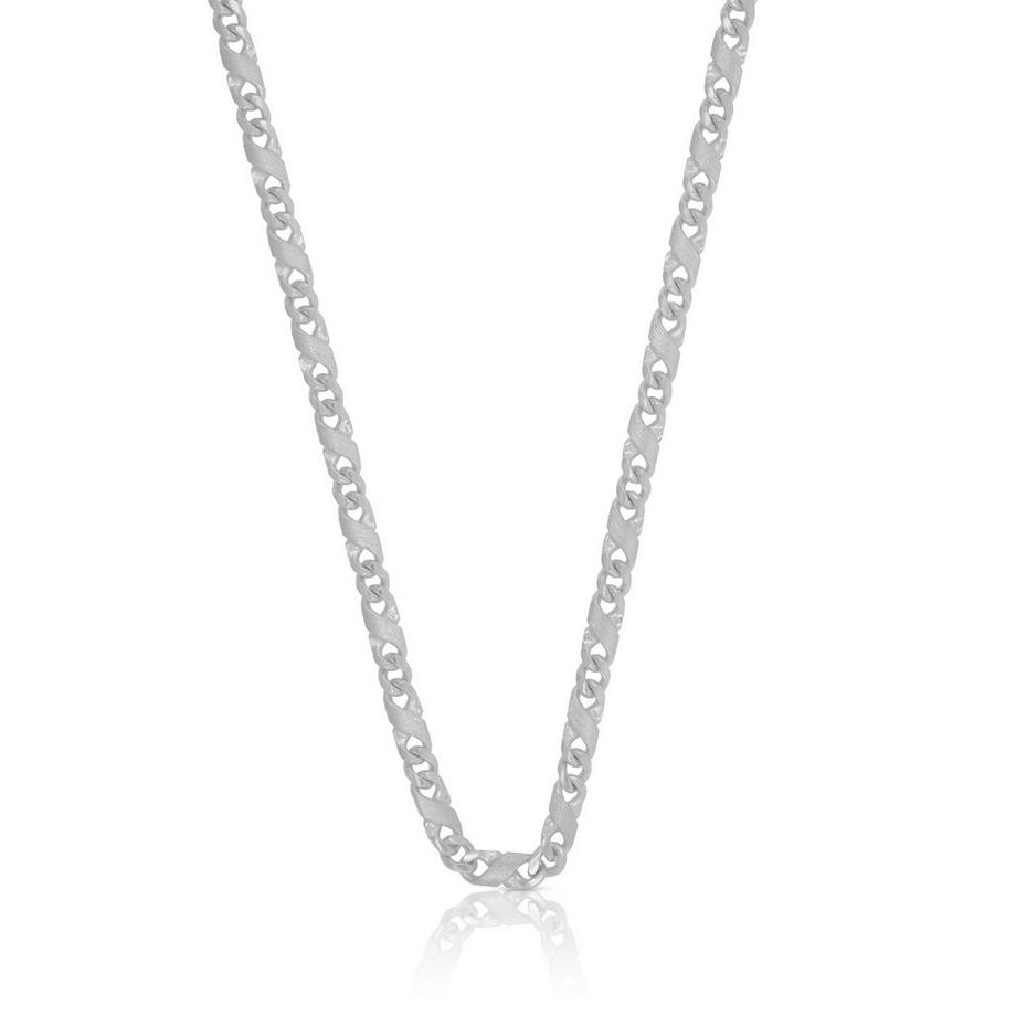 MUAU Schmuck  Collier 8er-Kette Weissgold 750, 3.3mm, 42cm 