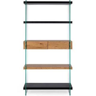 mutoni Libreria Linea Legno nera 90x39x180  