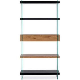 mutoni Libreria Linea Legno nera 90x39x180  