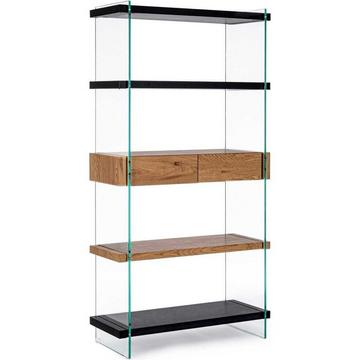 Bücherschrank Line Wood 90x39x180