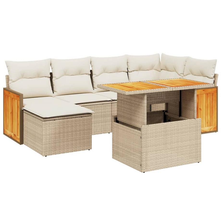 set divano da giardino Polirattan