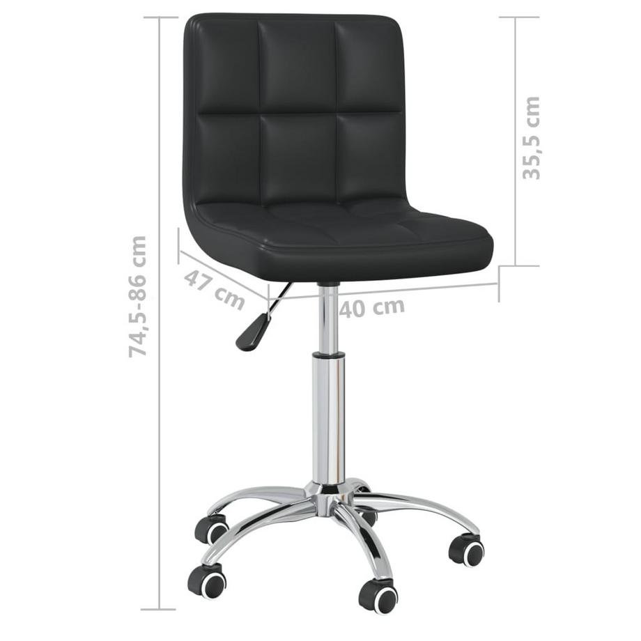 VidaXL Chaise de bureau cuir artificiel  