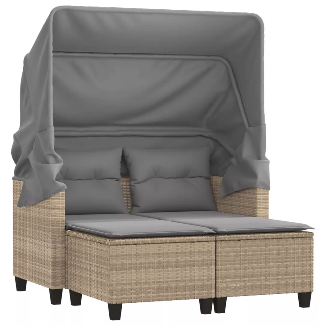 VidaXL - Canapé de jardin rotin synthétique, One Size, Beige