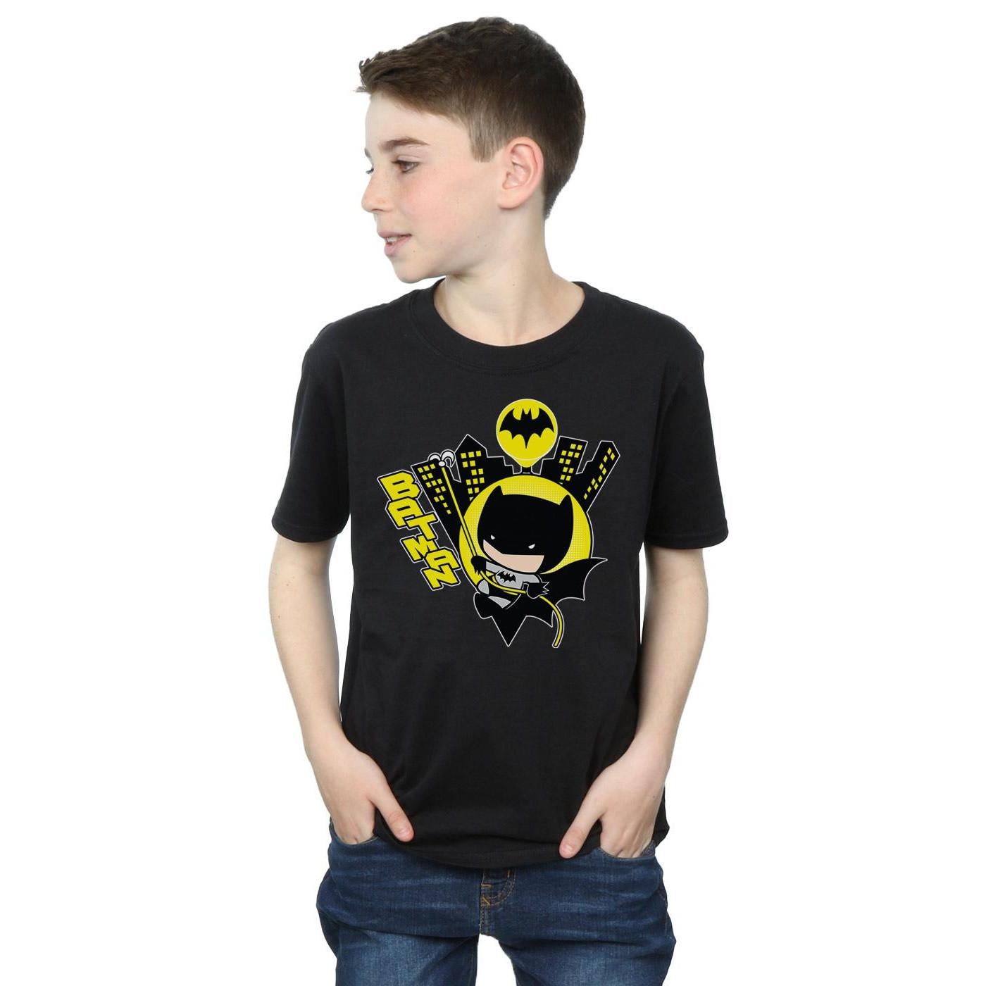 DC COMICS  Tshirt CHIBI BATMAN SWINGING 