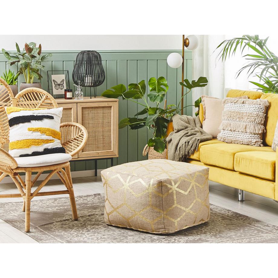 Beliani Pouf aus Jute Modern MAMALA  