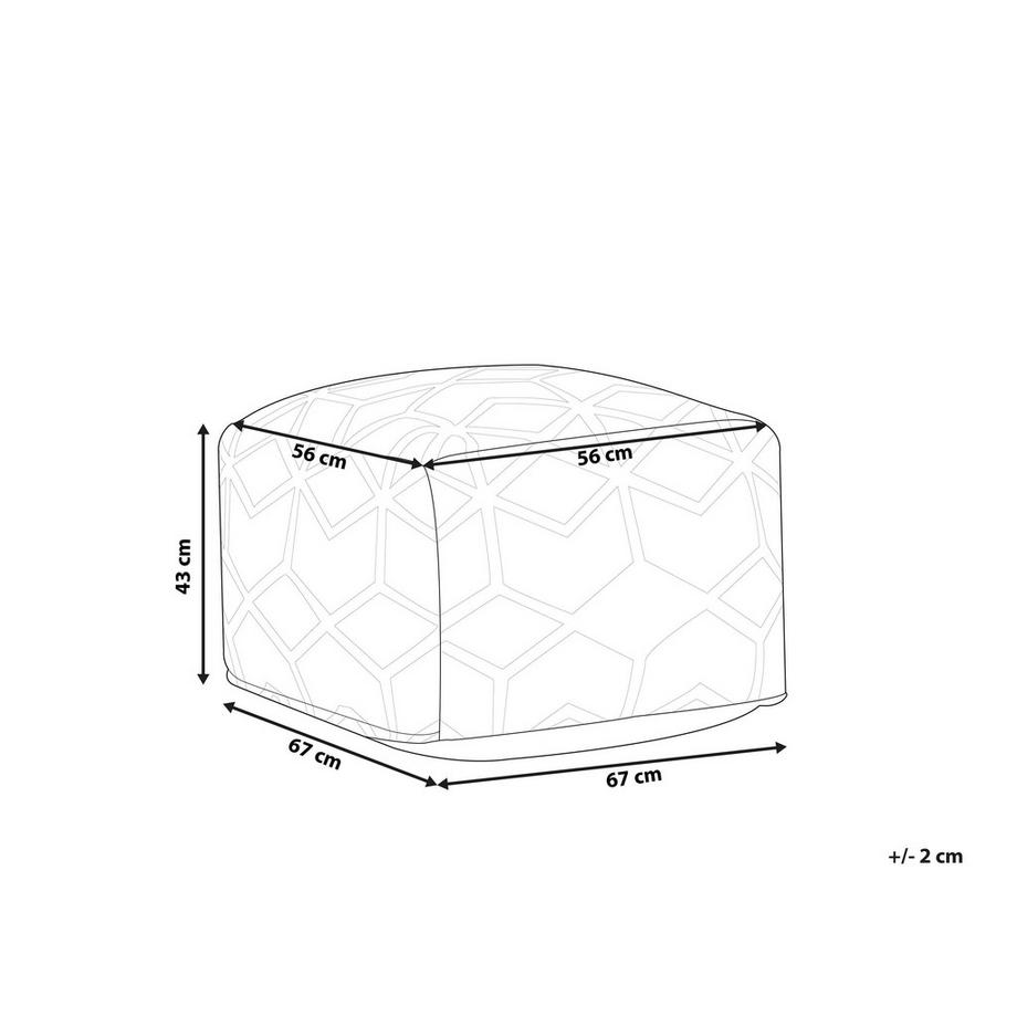 Beliani Pouf aus Jute Modern MAMALA  