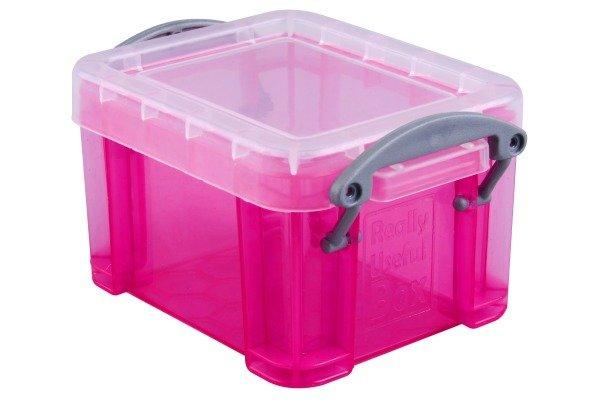 Really Useful Box REALLY USEFUL BOX Kunststoffbox 0,14lt 68501218 transparent pink  