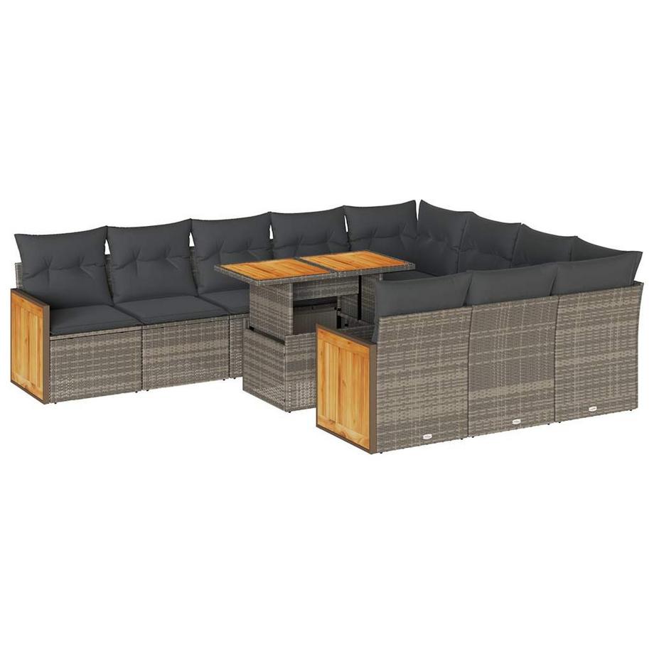 set divano da giardino Polirattan
