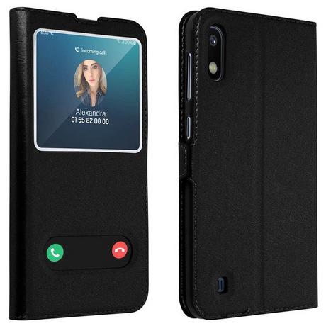 Avizar  Doppelfenster Cover Galaxy A10 Schwarz 