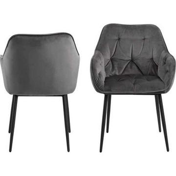 Fauteuil Aaron gris foncé