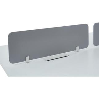 Vente-unique Scrivania bench per 2 persone Con divisorio L140 cm Bianco - DOWNTOWN  
