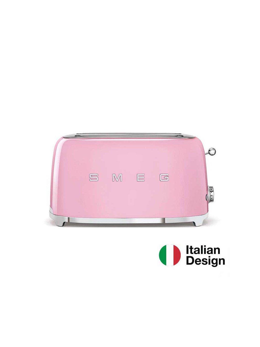 SMEG Tostapane a 2 slot lungo - rosa  