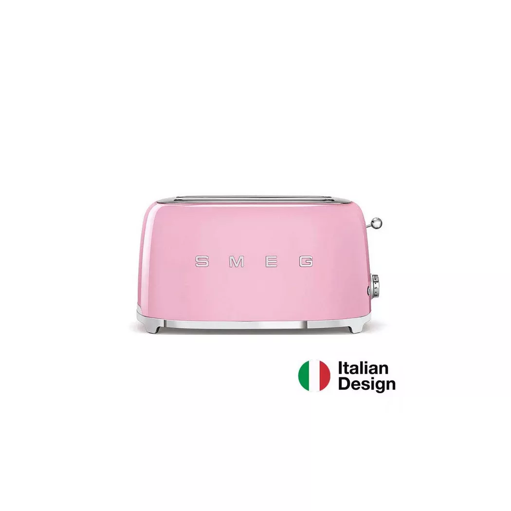 smeg – 4 Schlitz-Toaster, Pink