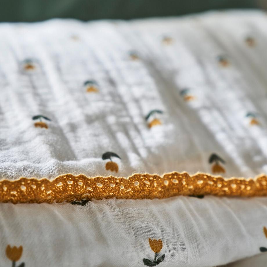 La Redoute Intérieurs Tulipe Baumwollmusselin Duvetbezug  