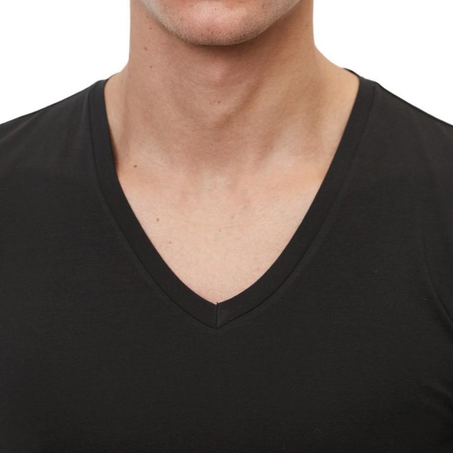 Marc O'Polo Essentials Coton Bio T-shirt Manches Courtes Col V Lot de 4  