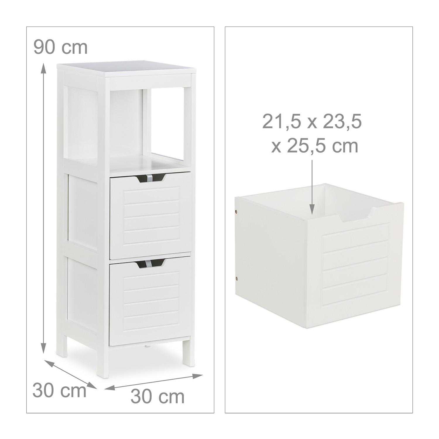 B2X Meuble de salle de bain blanc  