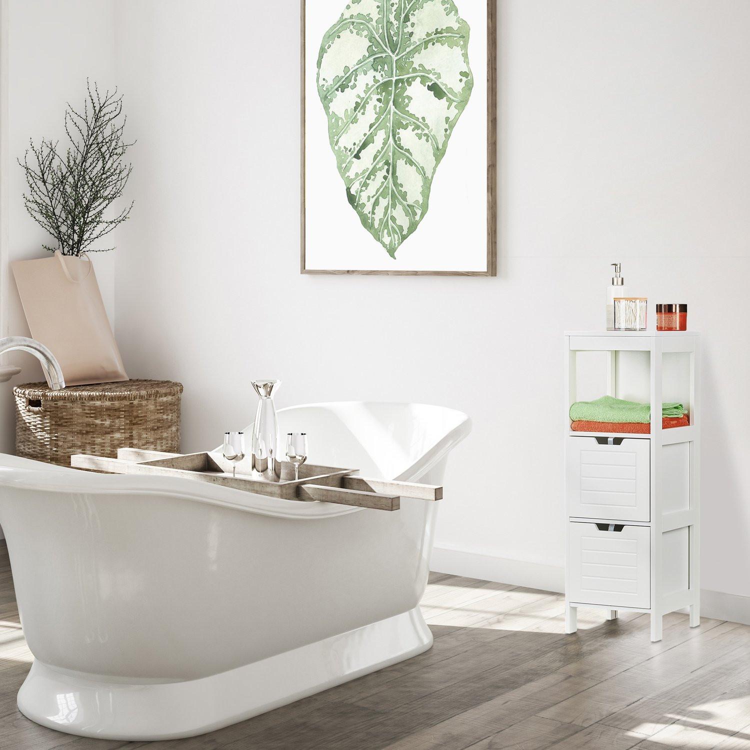 B2X Meuble de salle de bain blanc  