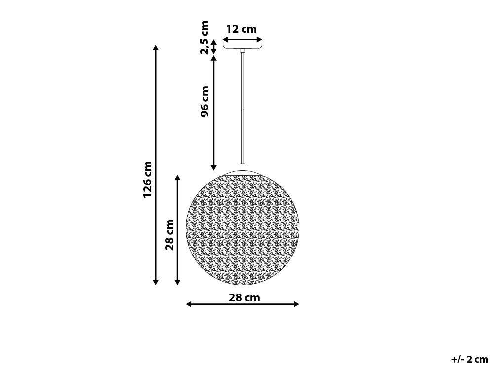 Beliani Hängeleuchte aus Aluminium Modern TURAMA  