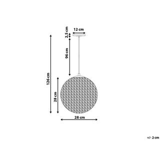 Beliani Hängeleuchte aus Aluminium Modern TURAMA  