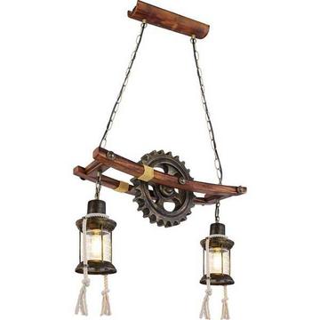 Hängeleuchte Abella messing antik 2xE27