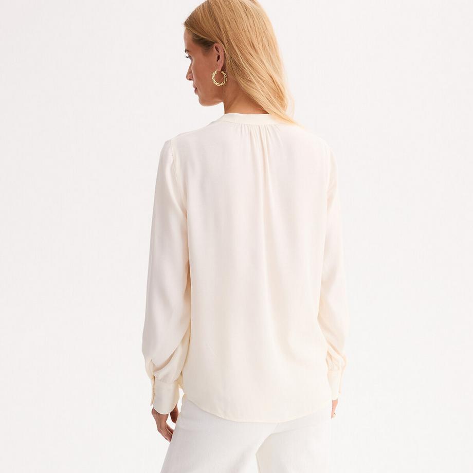 La Redoute Collections Blusa Scollo a V Maniche Lunghe  