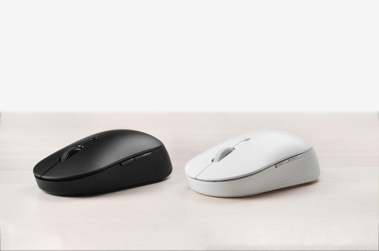 XIAOMI  Mi Dual Mode Silent Edition Maus Beidhändig RF Wireless + Bluetooth 1300 DPI 