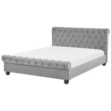 Letto con rete a doghe en Velluto Glamour AVALLON