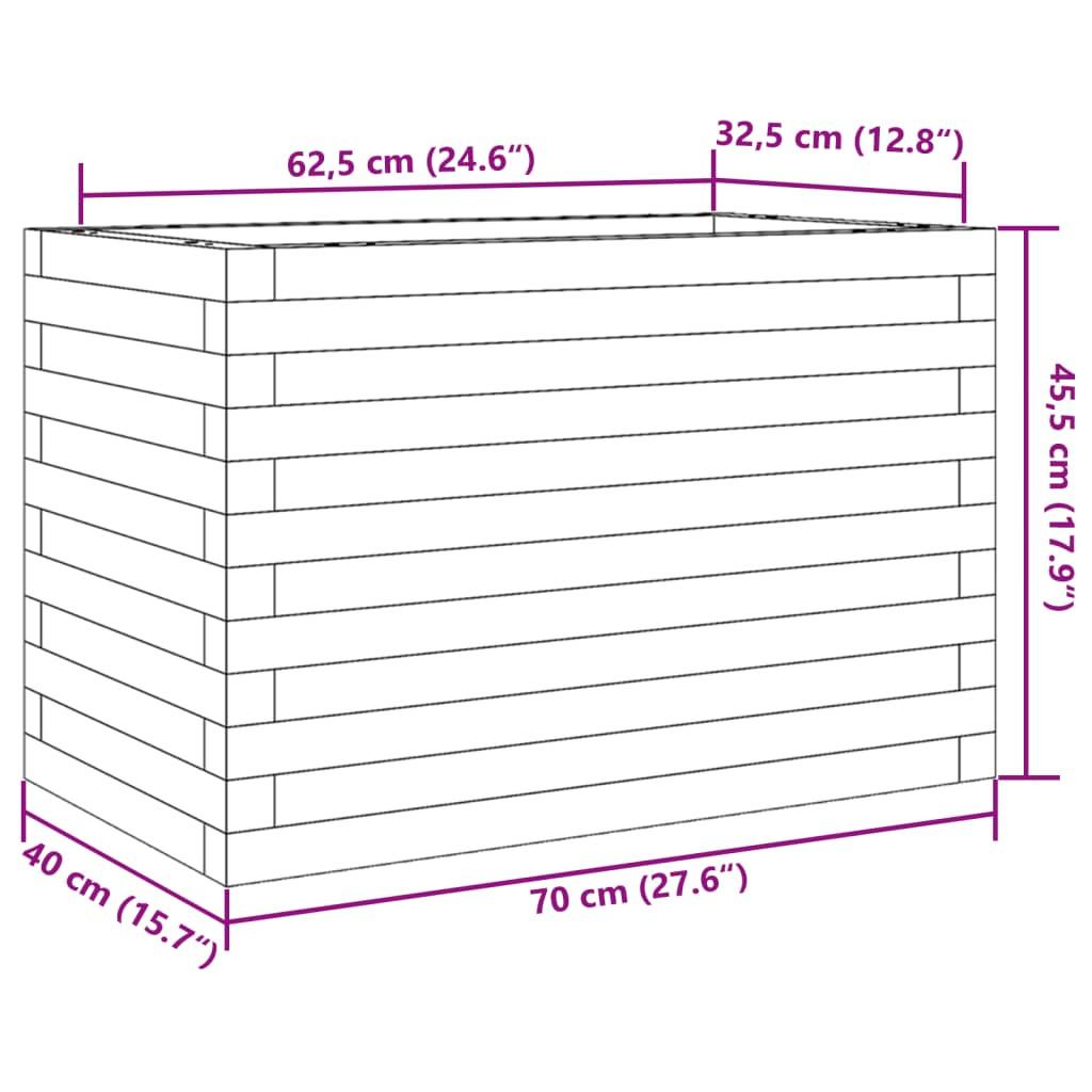 VidaXL Jardinière pinède imprégnée  