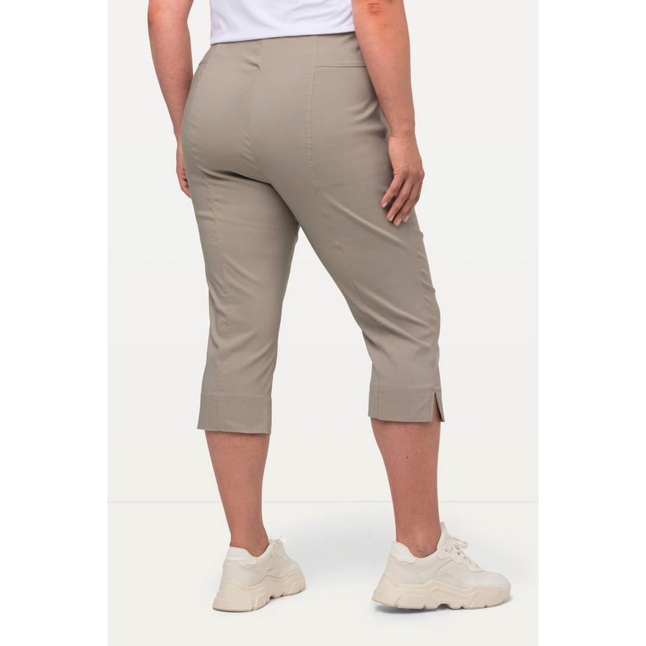 Ulla Popken Pantaloni Capri Bengaline Elasticizzati Vita Elastica  