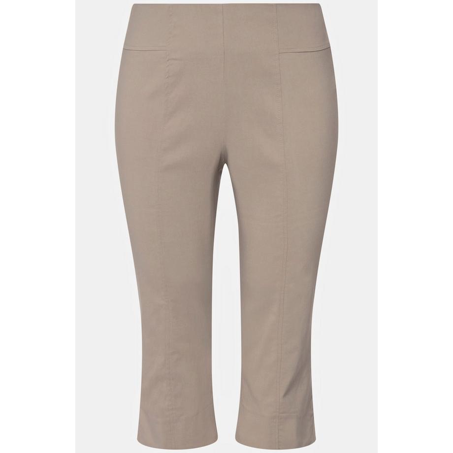 Ulla Popken Pantaloni Capri Bengaline Elasticizzati Vita Elastica  
