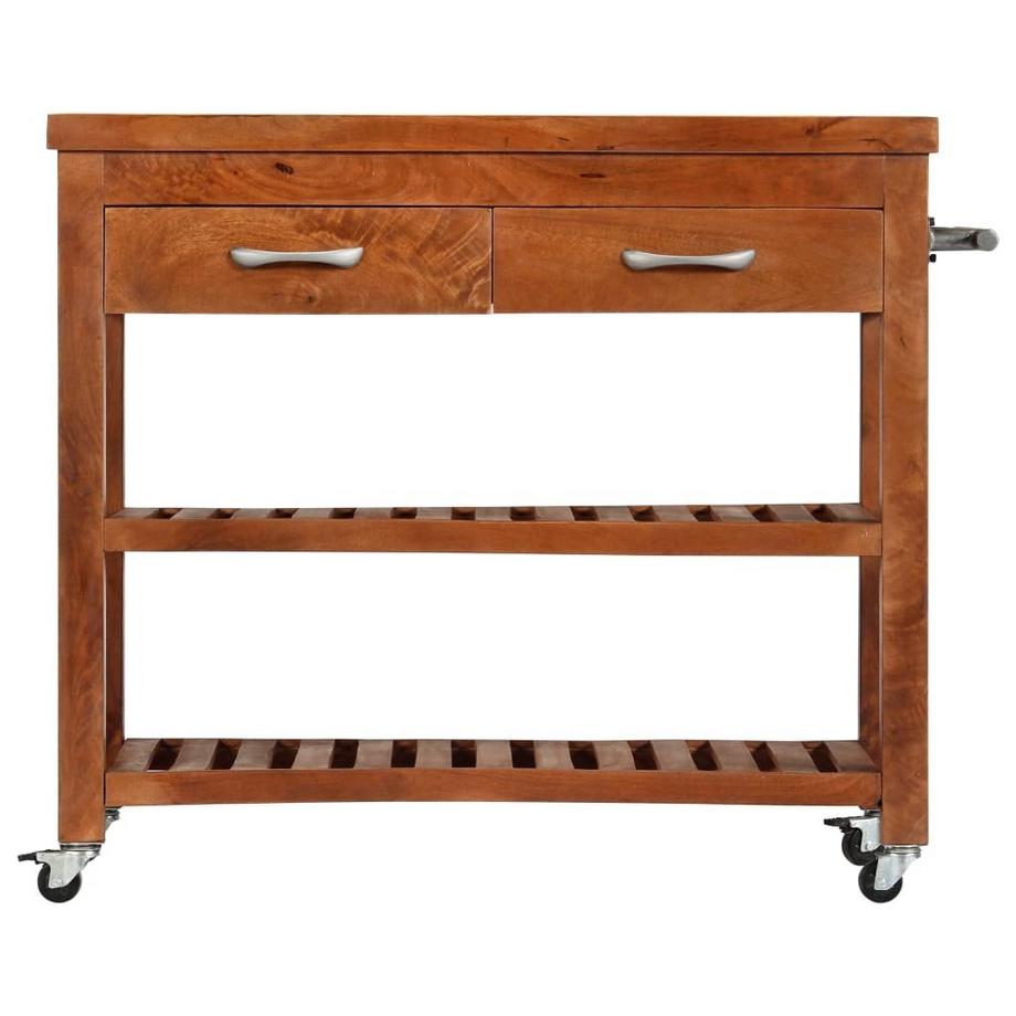 VidaXL Chariot de cuisine bois  
