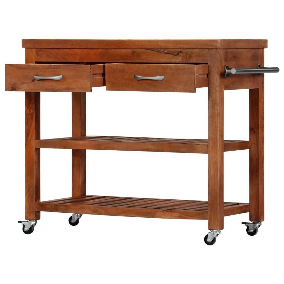 VidaXL Chariot de cuisine bois  